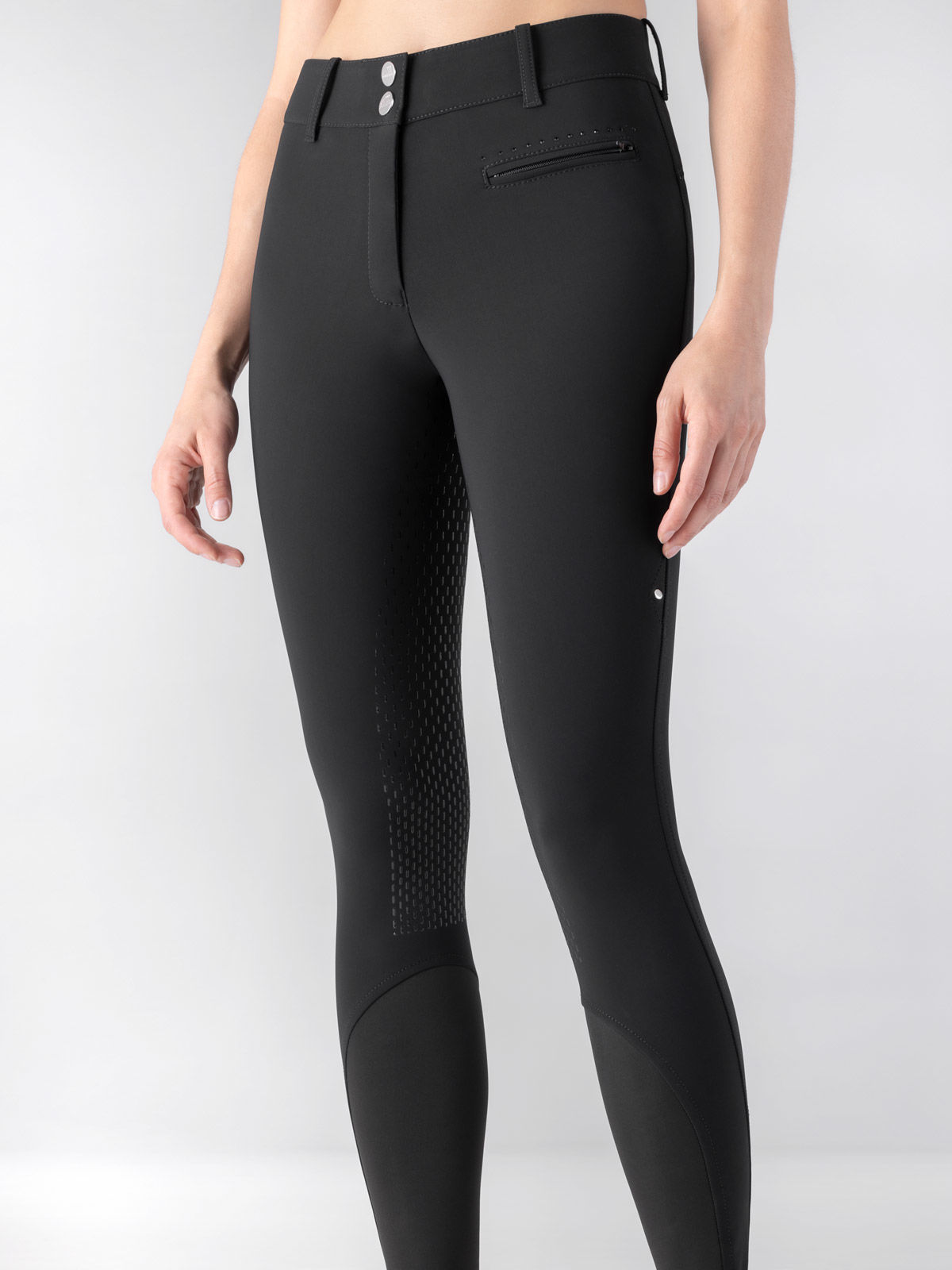 Afbeeldingen van Equiline rijbroek High waist Cecilefh blauw